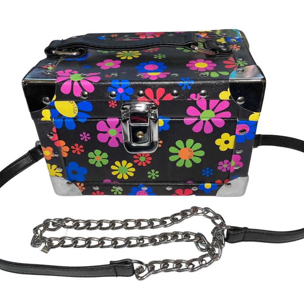 uhm, wow. CURRENT MOOD FLOWER POWER TRUNK BOX PURSE!!!! LIKE NEW